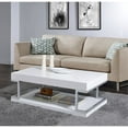 thumbnail image 4 of Ergode Coffee Table White High Gloss & Chrome, 4 of 4