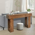 thumbnail image 5 of Litake 63" Wood Console Table for Entryway, Rectangular Sofa Table Behind The Couch, Modern Farmhouse Console Tables for Entrance, Hallway, Living Room, Foyer, 5 of 7
