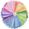 thumbnail image 1 of Colorful Cotton Fabric Bundle for Patchwork and Sewing - 35pcs, 1 of 5
