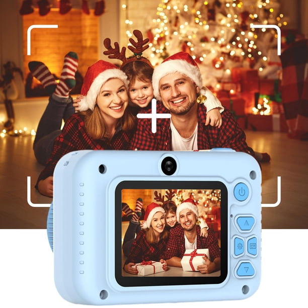Cámara digital, regalo navideño para niños, alta definición, toma frontal y trasera, 2000 W, mini cámara de video de 2.0 pulgadas, puede tomar fotografías sin tarjeta, cámaras digitales