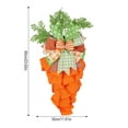 thumbnail image 5 of 23.6Inch Easter Flower Carrot Tree Wreaths for Front Door Decoration Decor  for Various Settings Festive Atmosphere Easter Flower Carrot Tree Wreaths, 5 of 9