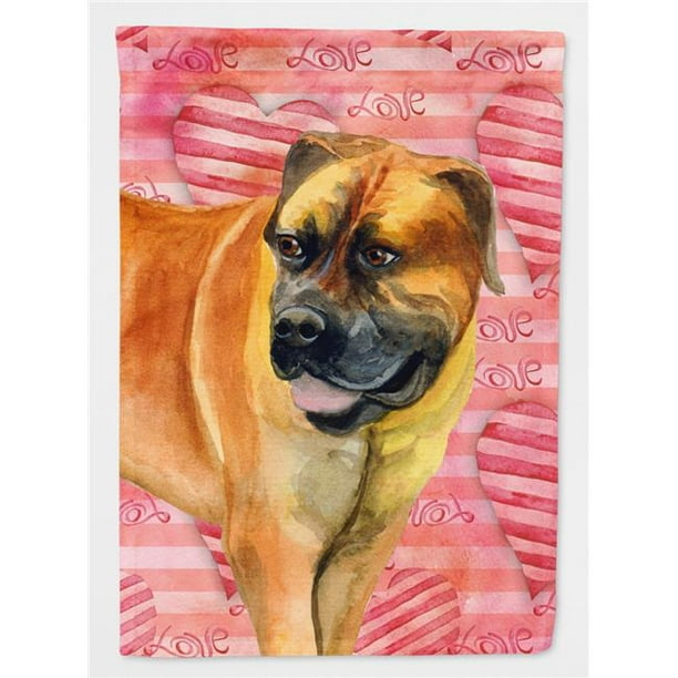 Carolines Treasures BB9733GF Boerboel Mastiff Love Flag - Taille du Jardin