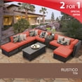 thumbnail image 2 of Rustico 10 Piece Outdoor Wicker Patio Furniture Set 10a, 2 of 7
