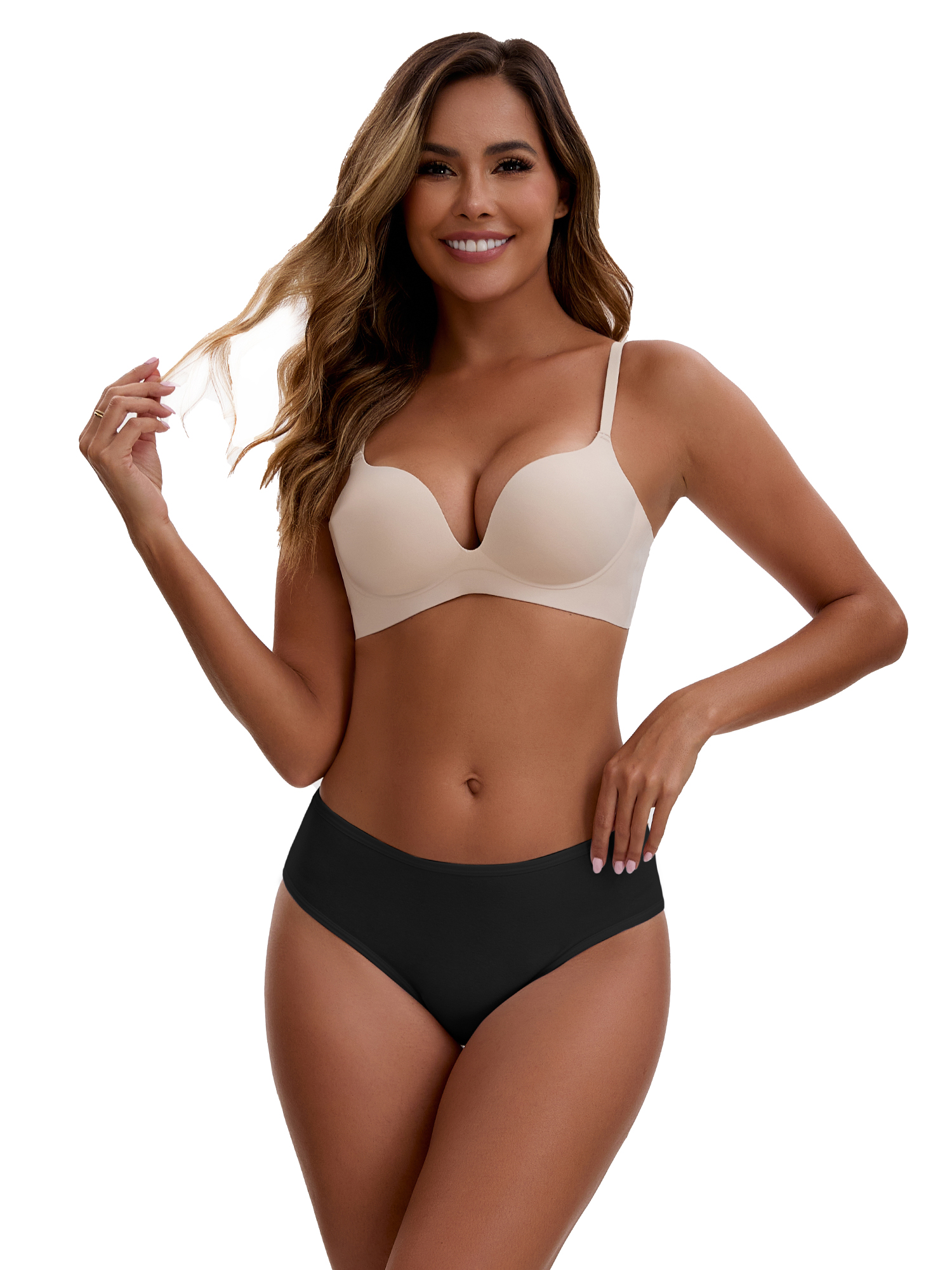 Unique Bargains Women's Cotton Mid-Waisted Full Coverage Briefs XL Black