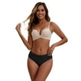 thumbnail image 4 of Unique Bargains Women's Cotton Mid-Waisted Full Coverage Briefs L Black, 4 of 6