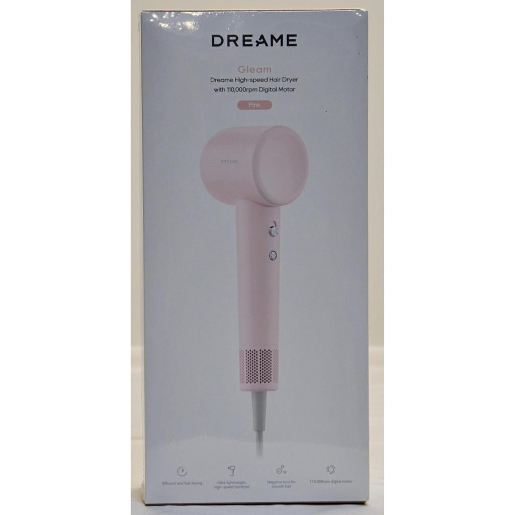 DREAME ヘアドライヤー ホワイト Gleam AHD12A DREAME Gleam Hair Dryer, Portable Blow Dryer, 0.73 lbs