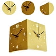 thumbnail image 6 of deevoka Double Sided Corner Wall Clock Friend Gift for Living Room Hotel Dining Room Yellow, 6 of 9