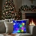 thumbnail image 6 of Yoziaaoa 4 Pcs Christmas LED Pillow with Flashing Light Modes, Printed Holiday Design Sofa Cushion, Festive Home Decor Gift(Multicolor), 6 of 6