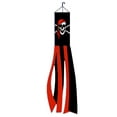 thumbnail image 2 of Red Bandana Jolly Roger Pirate Windsock Polyester Outdoor Garden Wind Sock 60 In, 2 of 4