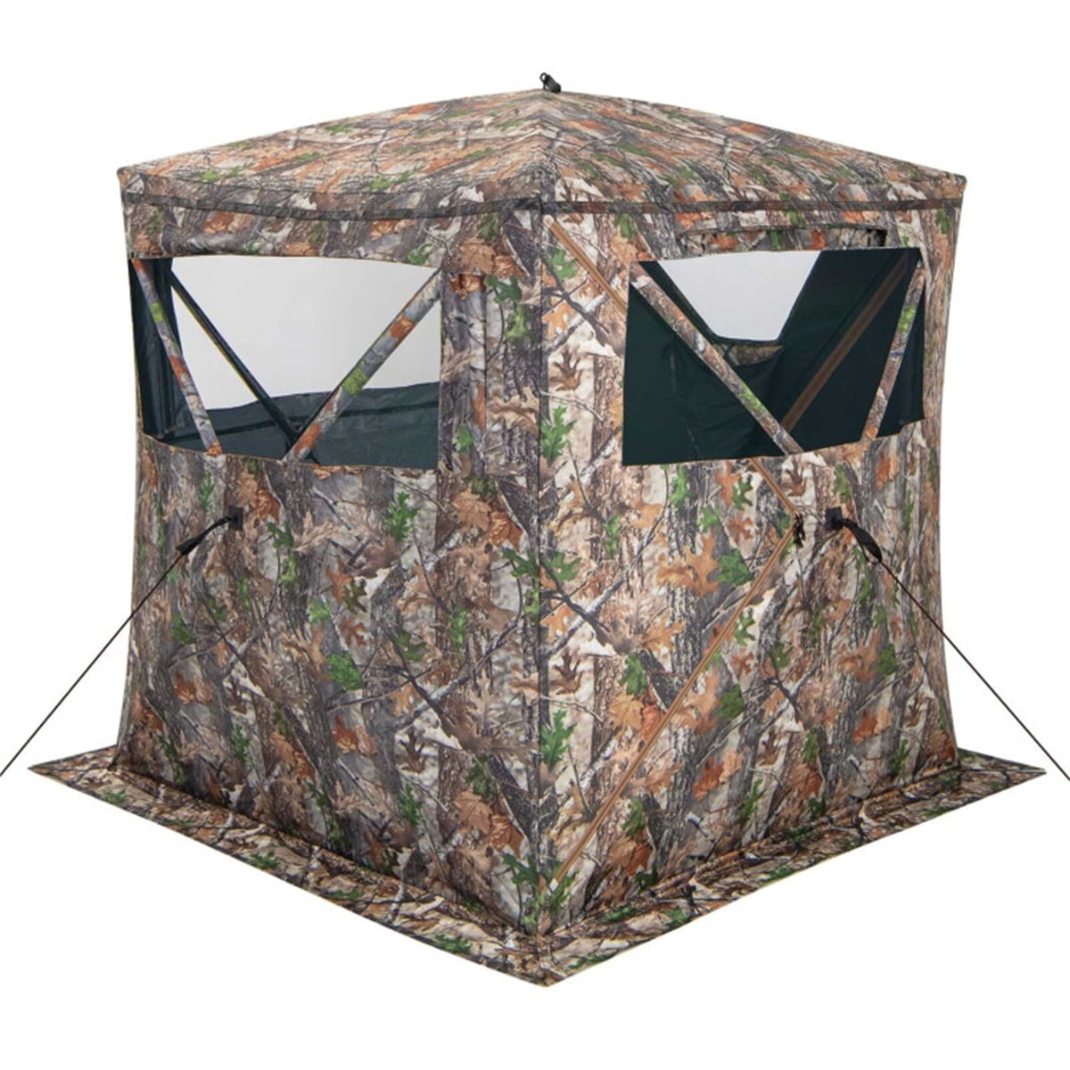 Pop-up Stealth Hunting Blind, 150D Flame-Retardant Blackout UV50+ Waterproof, Fiberglass Frame