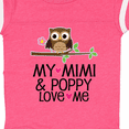 thumbnail image 4 of Inktastic Mimi and Poppy Love Me Grandchild Owl Girls Baby Bodysuit, 4 of 5