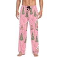 thumbnail image 7 of FORMRS Mens Pajama Pants with Pockets Sleepwear Lounge Bottoms Sizes S-2XL, Pink Gingerbread House, 7 of 7