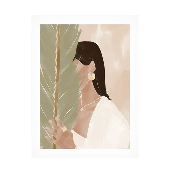 Trademark Fine Art Ivy Green Illustrations Plant Girl Canvas Wall Art