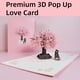 thumbnail image 2 of tarjetas emergentes para el día de San Valentín, 3D Love Pink Cherry Blossom Tree Pareja Aniversario de Boda Gracias Cumpleaños para Esposa, Marido, Ella, Él, Pareja, Tarjeta de felicitación, 2 of 3