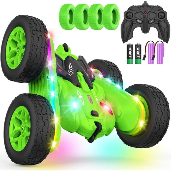 Remote Control Car, Rc Cars Stunt RC Car Toys Upgraded Strip Lights and Headlights Car Toys