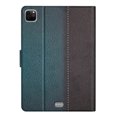 thumbnail image 3 of SaniMore for iPad Pro 11" 4th/3rd/2rd/1st Gen 2022/2021/2020/2018 Case, Auto Sleep/Wake, PU Leather Patchwork Magnetic Wallet Cover Support Card Slot & Kickstand Shockproof Protective Shell, Green, 3 of 7