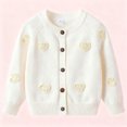 thumbnail image 2 of MKOSPLRT Cardigan Sweaters for Girl 1-9Y Happy Valentines Day Knit Cardigans Crewneck Button Down Long Sleeve Jacket Sweaters, 2 of 10