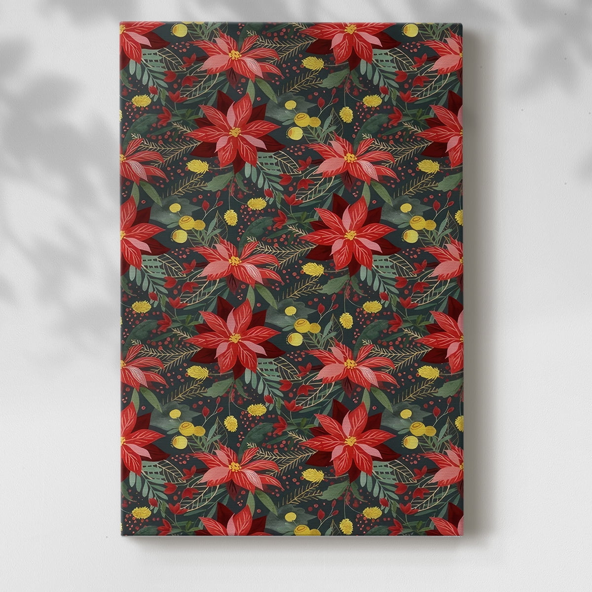 Bright Christmas Night Collection E- Gallery Wrapped Canvas