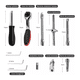 thumbnail image 4 of Kit De Herramientas  Bloosom Mecanica Con Desarmador Y Matraca Estuche Rojo, 4 of 4