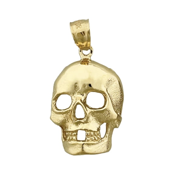 14K Gold Skull Pendant