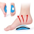 thumbnail image 2 of EVA Flat Arch Support Half Insoles 2Pairs Shock Absorbing Shoe Insert Foot Pain Relief Posture Improvement for Sports, 2 of 6