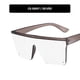 thumbnail image 1 of Nueva tendencia Gafas de sol Uv400 de una pieza con montura grande, gafas de sol Retro para hombre/mujer, 1 of 3