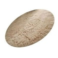 thumbnail image 3 of Floor Carpet Polyester Fiber Round Nordic Style Long Plush Soft Shaggy Rug for Home Bedroom Beige, 3 of 6