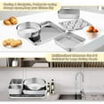 thumbnail image 7 of Stainless Steel Bakeware Set of 7 Pieces Oven and Toaster Oven Baking Pan Set Square Round Cake Pan Muffin Pan Loaf Pan Lasagna Pan Baking Sheet Dishwasher Safe, 7 of 7