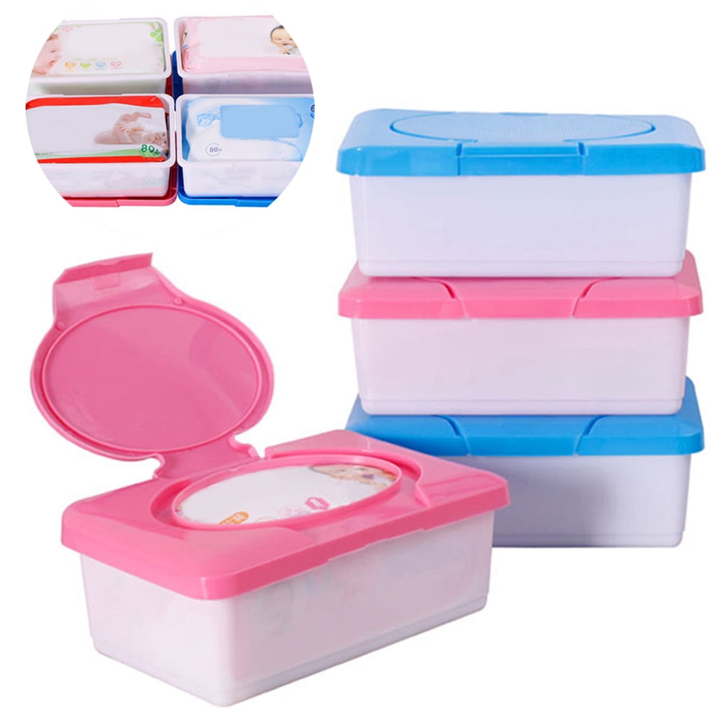 Baby Wipes Travel Case Wet Kids Box Wechselnde Dispenser Home Use Storage  ^ 
