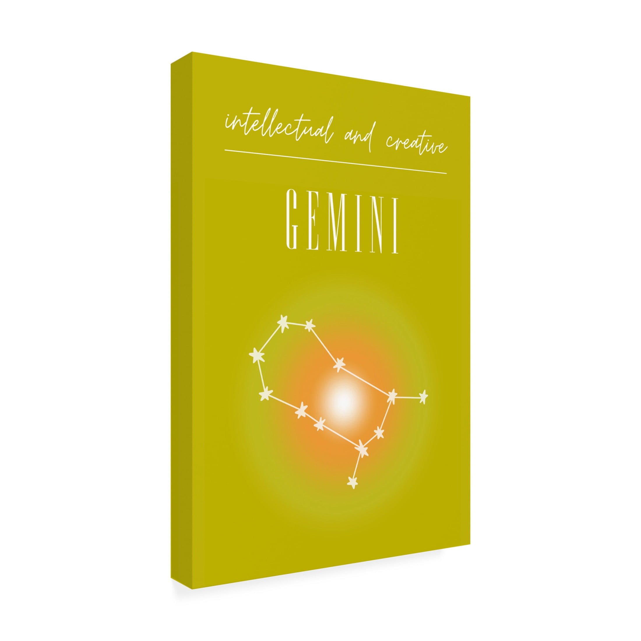 Trademark Fine Art Amelie Gemini Zodiac Print Art Canvas Wall Art