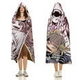 thumbnail image 3 of My Hero Academia Himiko Toga Wearable Blanket Cloak Arctic Velvet Hooded Blanket Soft Fuzzy Hoodie Blanket Cape for Adults Kids 40"x50", 3 of 8