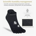 thumbnail image 5 of AONIJIE Wool Toe Socks Women Finger Athletic Running Ankle Socks Quick Dry,3 Pairs,S, 5 of 8