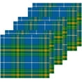 thumbnail image 2 of Dreamtimes National Tartan Blue Green Washcloths, 2 PCS 12 X 12 Inches Cotton Wash Cloths, Highly Absorbent and Soft Face Towels for Bathroom,Gym,Hotel and Spa, 2 of 7