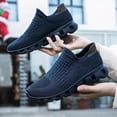 thumbnail image 4 of Men'S Casual Sports Shoes That Are Comfortable, Lightweight, And Designed to Be Worn with Knitted Socks. ,Suitable for Jogging; Breathable And Stylish Running Shoes, 4 of 9