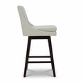 thumbnail image 4 of Spruce & Spring Liam 30 in. Faux Leather Upholstered Swivel Bar Stool Set of 2, 4 of 8