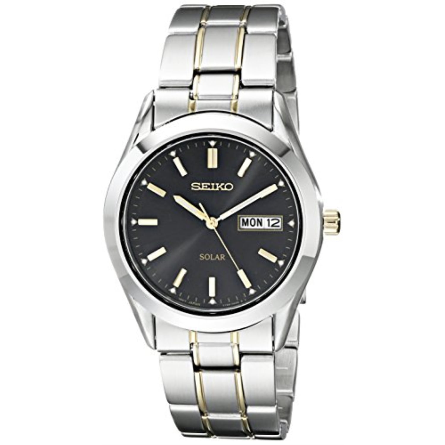 seiko two tone solar watch