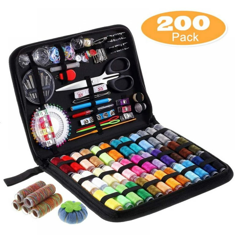 Zonghan Sewing Kit For Adults, 200-piece Set Of High-quality Sewing  Supplies, 41 XL Spools, Portable Sewing Accessories For Beginners,  Travelers, Household And DIY 