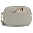 thumbnail image 2 of Bandolera acolchada Lola Mae, bolso de hombro en L, gris, 2 of 7