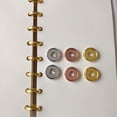 thumbnail image 3 of SHISUYAN 10Pcs Book Binding Discs Binder Rings Planner Discs Heart Binding Buckle for School, 3 of 9
