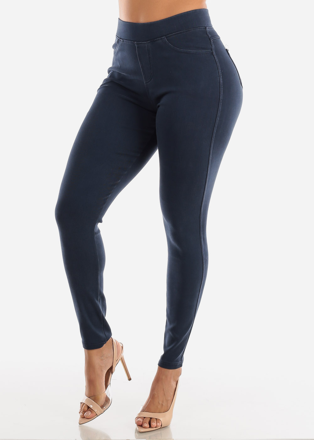 navy skinny pants