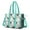 Pug With Crown, variant on Teacher Tote Bag,Rover Cream Dogs Bone Teacher Utility Tote Bag,Large Work Tote Bags for Women with Multiple Pockets,Top Zipper Closure,13.8x10.6x6.7 Inch
