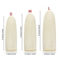 thumbnail image 2 of 100PCS Reusable Fingertip Protective Natural Latex White Finger Cots Rubber Gloves Finger Cover Protector Gloves L(29MM), 2 of 8