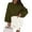 Army Green, variant on Women's Oversized Sweaters Fall Chunky Knit Pullover Lantern Sleeve Crewneck Jumper Tops Trendy Clothes
