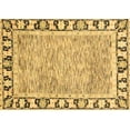 thumbnail image 1 of Ahgly Company Indoor Rectangle Abstract Brown Modern Area Rugs, 7' x 9', 1 of 4