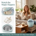 thumbnail image 6 of Small Home Mini Ice Cream Maker, Just 15 Minutes, DIY Mini Ice Cream Maker, One-Touch Dessert Maker, Single Serving of Gelato, Frozen Yogurt, Compact Electric Makers for Kitchen, Family Treats, 6 of 9