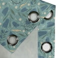 thumbnail image 3 of Ambesonne Seafoam Grommet Curtain Single Panel, Aquarelle Floral Motif, 50"x60", Seafoam Night Blue Ivory, 3 of 5