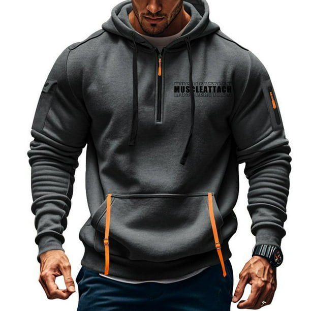 Sudadera con capucha para hombre, sudadera con capucha de manga larga estampada, sudadera con capucha de bolsillo, ropa de trabajo, sudadera con capucha para hombre, blusa de poliéster