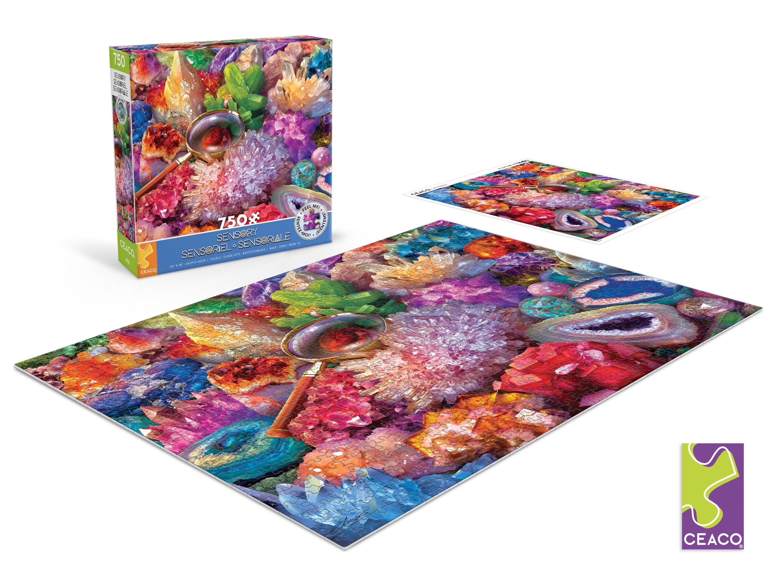 Ceaco Sparkling Minerals Texture (Eduard) 750 Piece Interlocking Jigsaw Puzzle