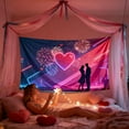 thumbnail image 2 of HomeDM Valentine's Day Backdrop 70.8"x43.3" Love Heart Birthday Tapestry for Photography Wedding Anniversary Wall Door Hanging Banner Decorations, 2 of 6