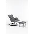 thumbnail image 6 of Miekor Furniture Rocking Chair, Glider Chair,Rocking Accent Chair with Lumbar Pillow and Ottoman for Nursery/Living Room/Bedroom 05216, 6 of 10